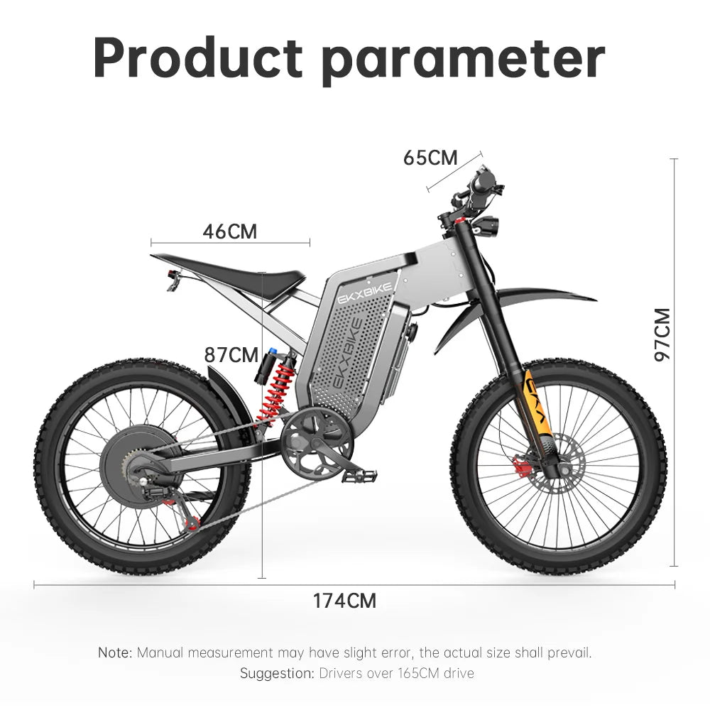 EKX X21 Max Electric Motorcycles 3000W Brushless Gearless Motors 60V30AH Lithium Battery Speed 85Kmh Adult Off Road Ebike