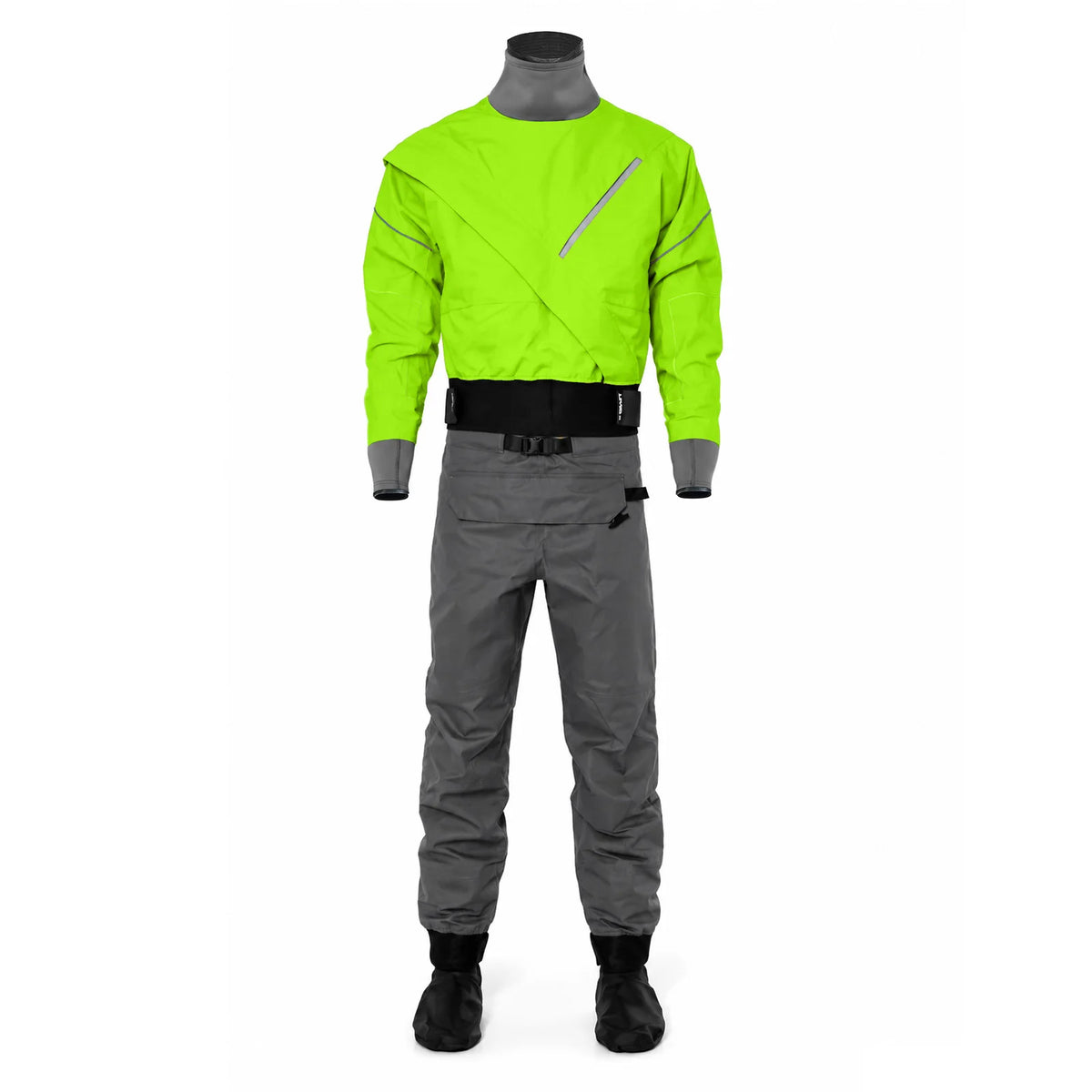Lkver Mens 3 Layer Waterproof Drysuit With Latex Seals