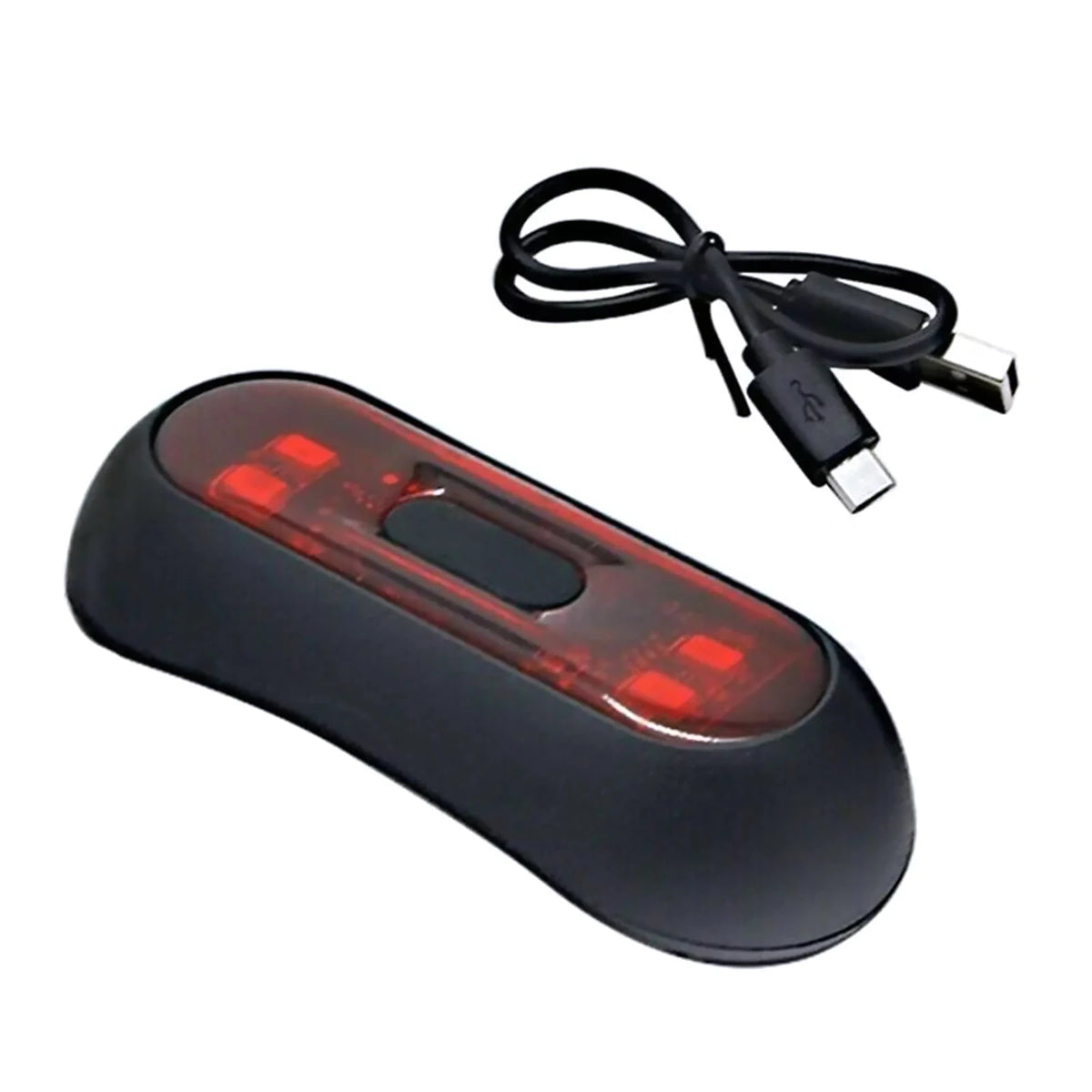 Waterproof Motorcycle Rear LED Helmet Light With Always On/ Flash/ Warning Mode USB Cable Motorcycle Accessories