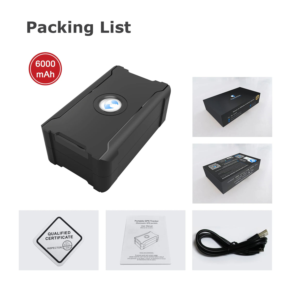 Wanwaytech 4G GPS Tracker Real-Time Car Locator Overtaking Alarm Route Playback