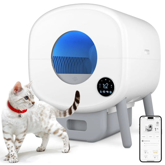 Automatic Smart Self Cleaning Cat Litter Box With App Control