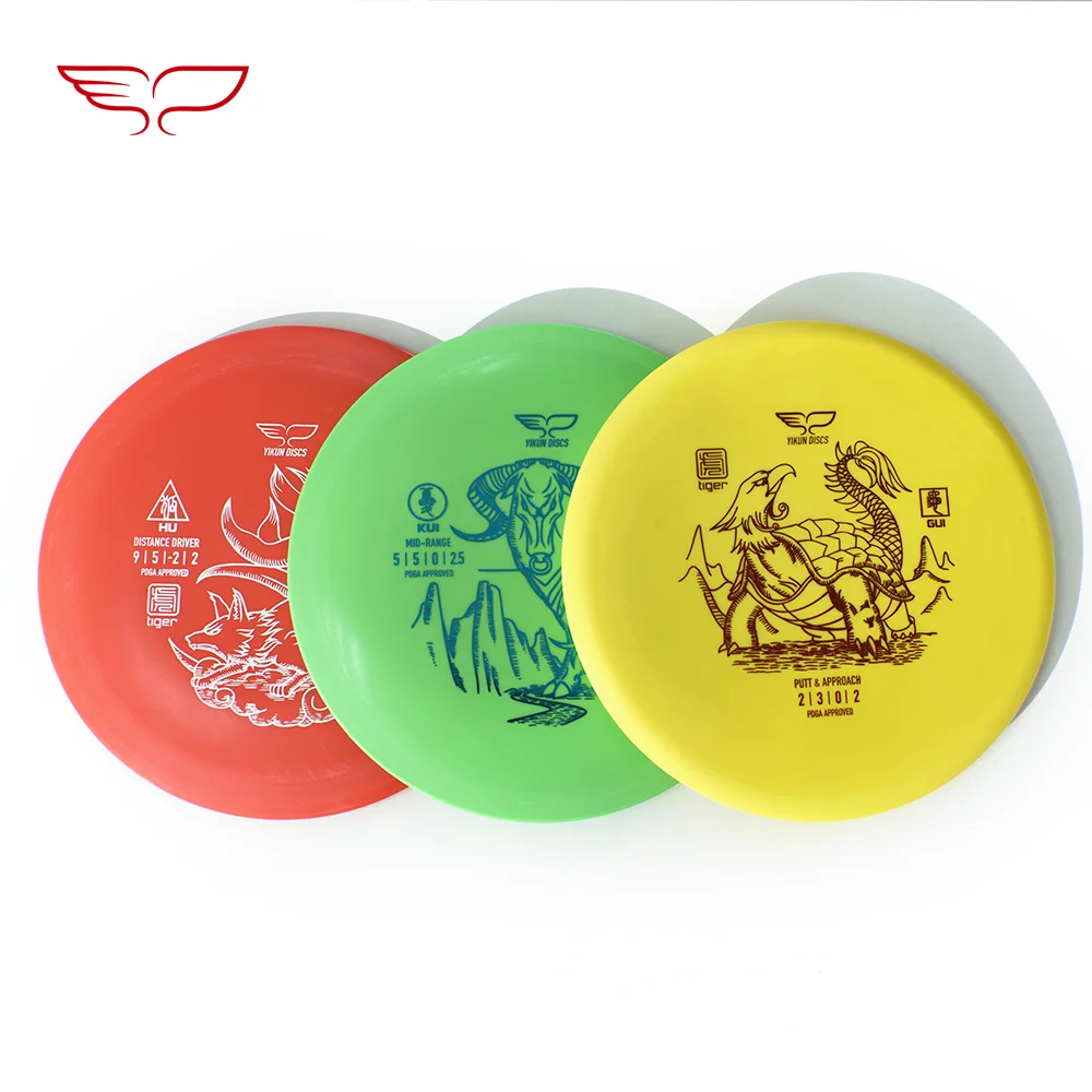 PGDA certified YikunDiscs Golf discs beginner set golf DRIVER discs MID-RANGE discs and PUTT approach discsADN