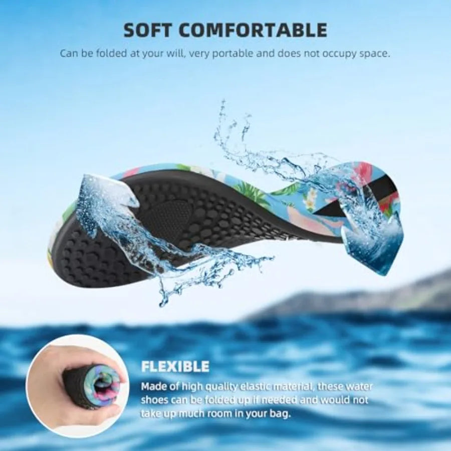 ATHMILE Water Shoes for Wo Barefoot Quick-Dry Aqua Socks for Beach Swim Pool River Yoga Lake Surf Sport Shoes Cruise Essentials