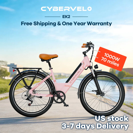 CBVELO Long Range Electric Commuter Bike With Removable Battery