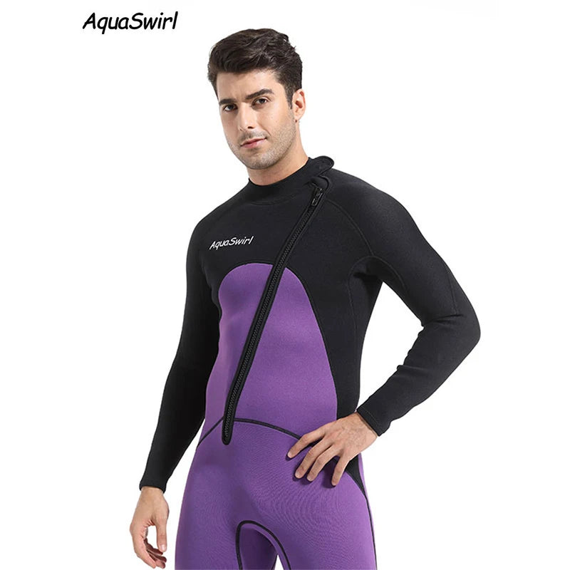 Neoprene Diving Wetsuit For Men Scuba Surf Fishing Underwater Gear