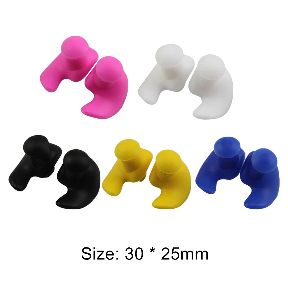 Swimming Ear Plug Ear Protection Earplugs Waterproof Silicone Anti-Noise Earplugs Noise Reduction Soft for Swimming Showering