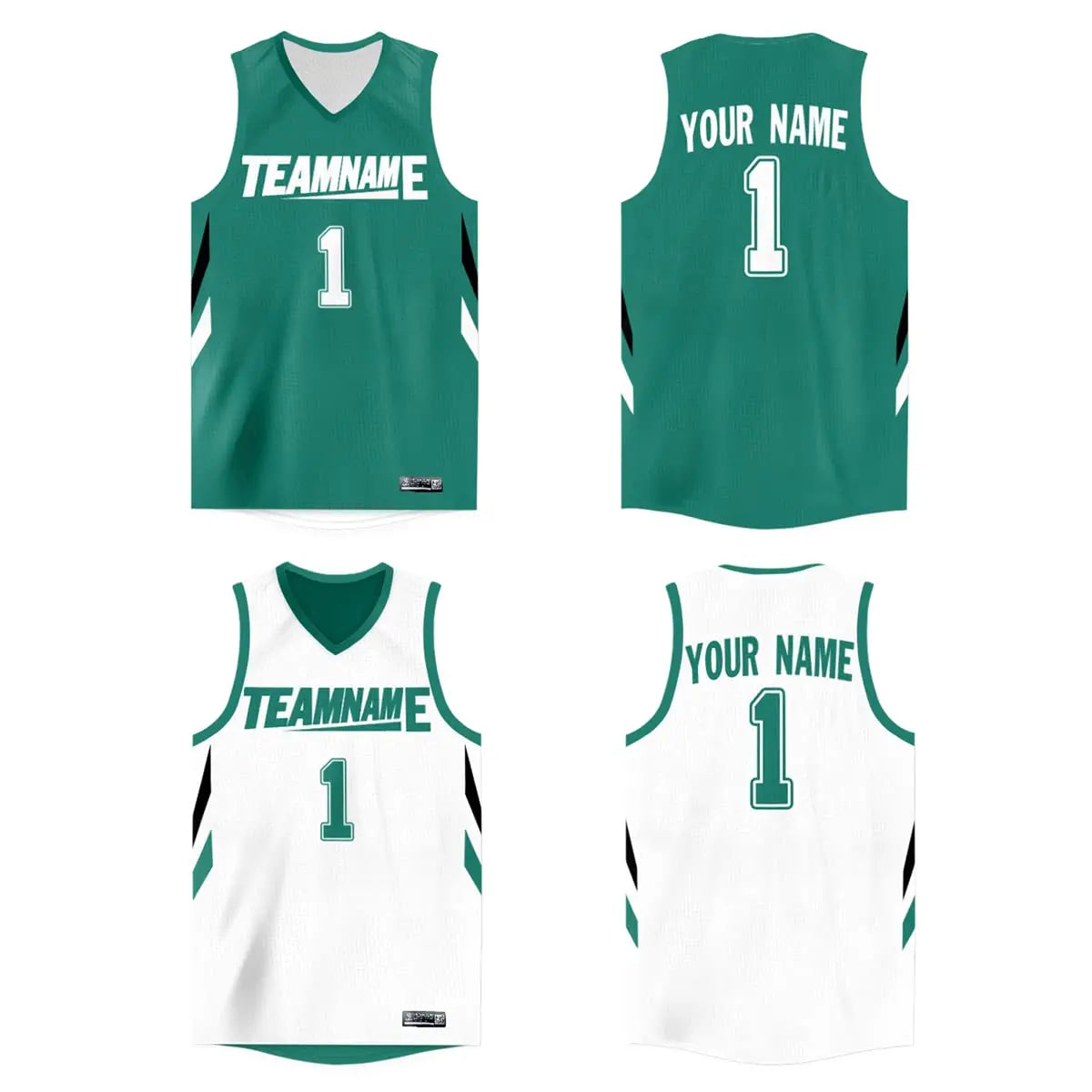 WAKDOP Custom Reversible Basketball Jersey With Team Name And Number