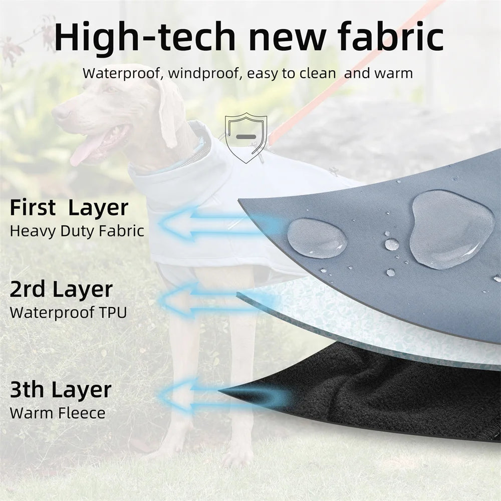Glorious Kek Waterproof Outdoor Reflective Soft Shell Dog Coat