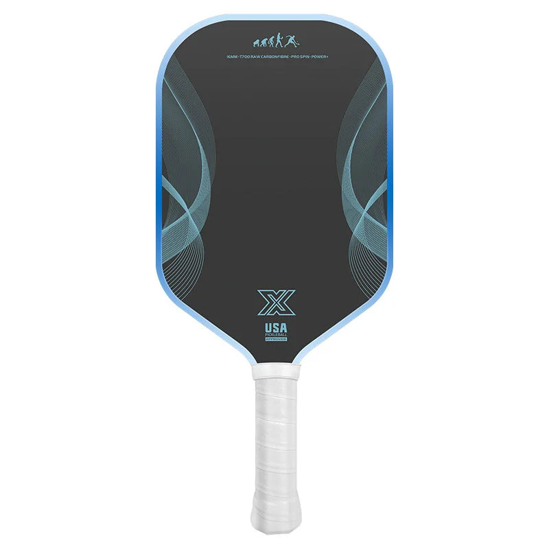 Professional Pickleball Paddles - 16mm Thick, T700 Matte CF Face, PP High-Elastic Honeycomb Core Lightweight Pickle Ball Paddle