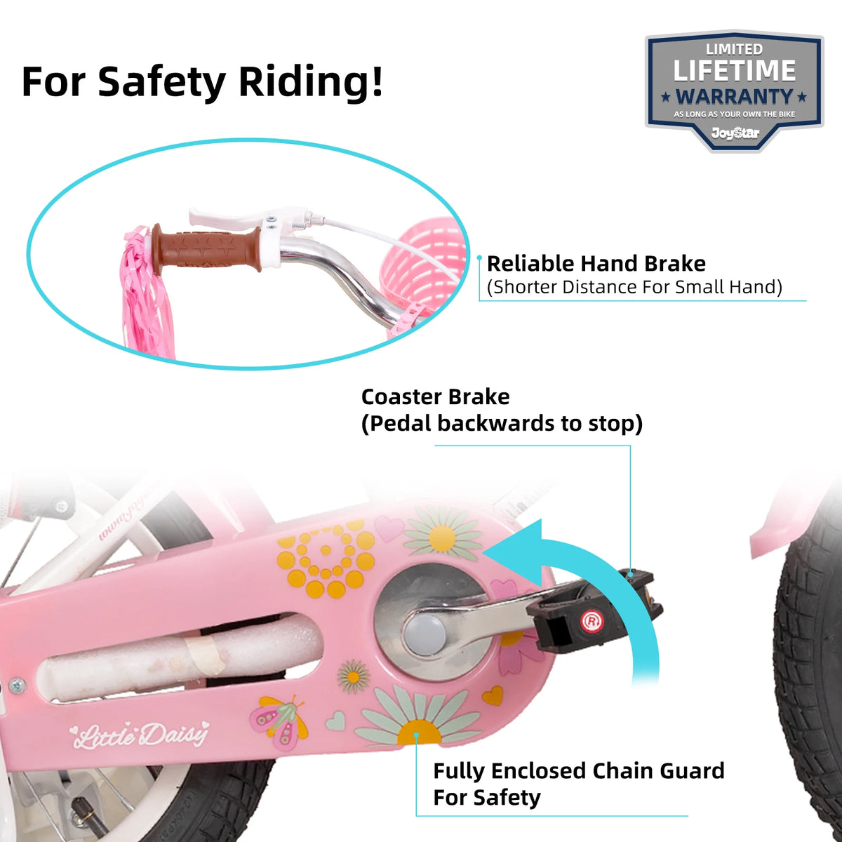 JOYSTAR Little Daisy Girls Bike For Ages Two To Seven