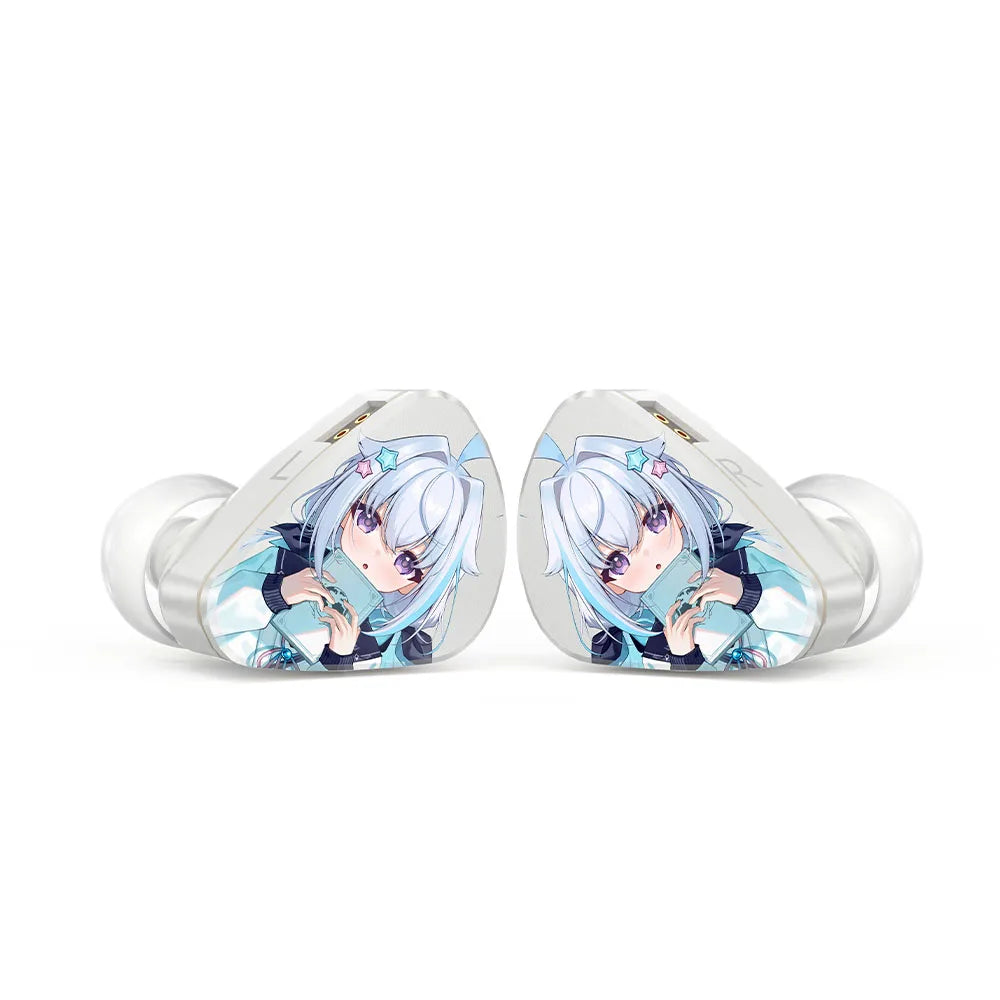 CVJ NOZOMI In-ear Monitor Earphones 2DD+1PD New Planar 3 Unit HIFI Earbuds Interchangeable Panel Nozzle (Anime Collaboration)