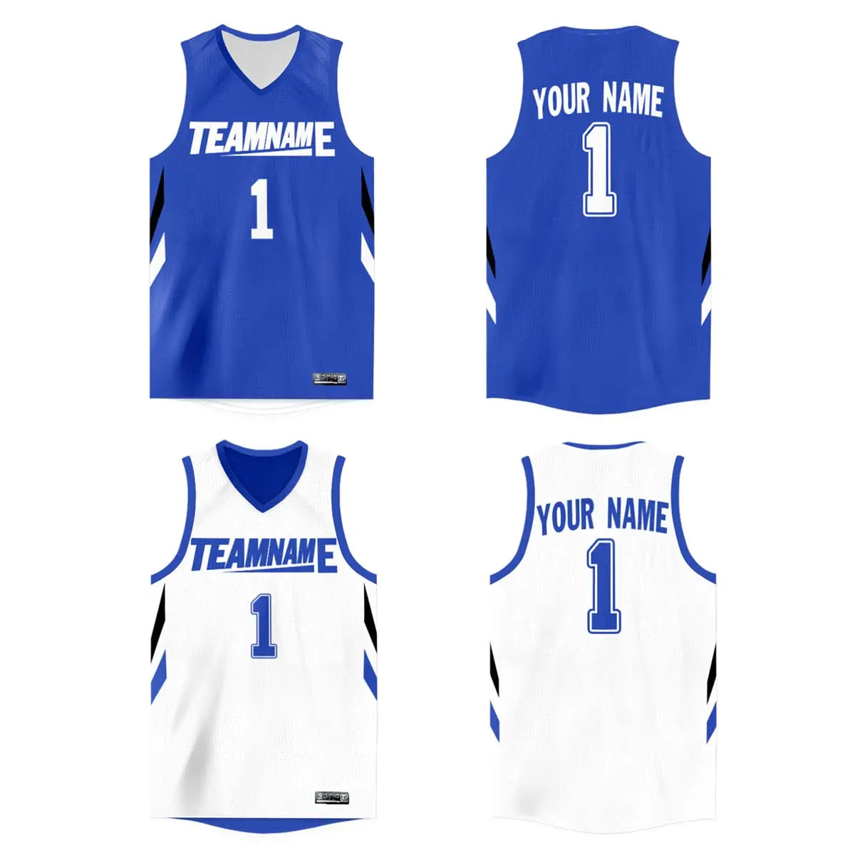 WAKDOP Custom Reversible Basketball Jersey With Team Name And Number