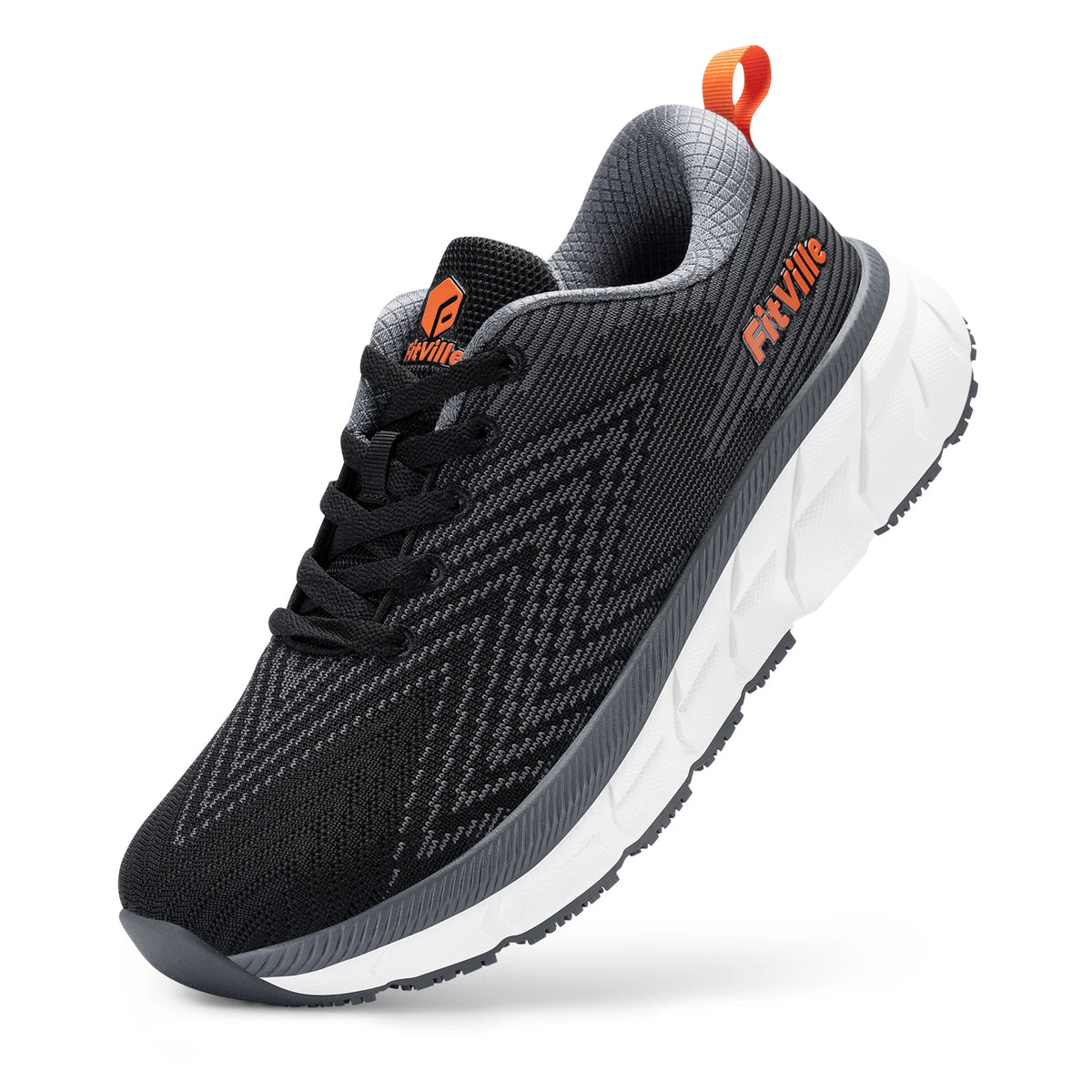 Fitville Men's FlowCore Running Shoes Wide Toe Box Cushioned