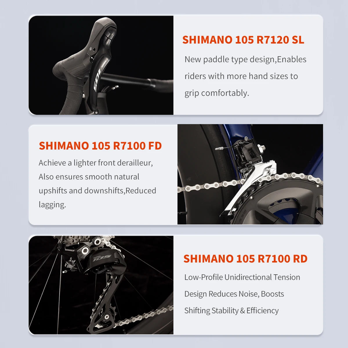 SAVA A7L Carbon Road Bike Featuring Shimano 105 Gearing