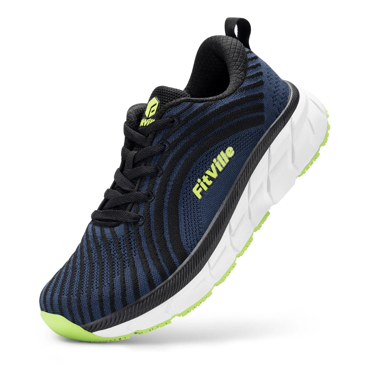 Fitville Men's FlowCore Running Shoes Wide Toe Box Cushioned