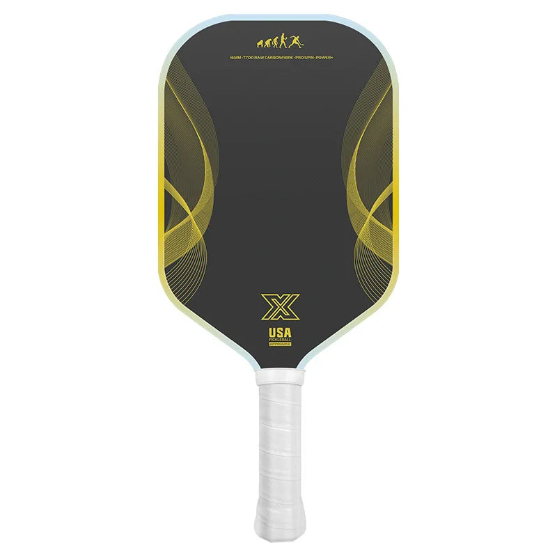 Professional Pickleball Paddles - 16mm Thick, T700 Matte CF Face, PP High-Elastic Honeycomb Core Lightweight Pickle Ball Paddle