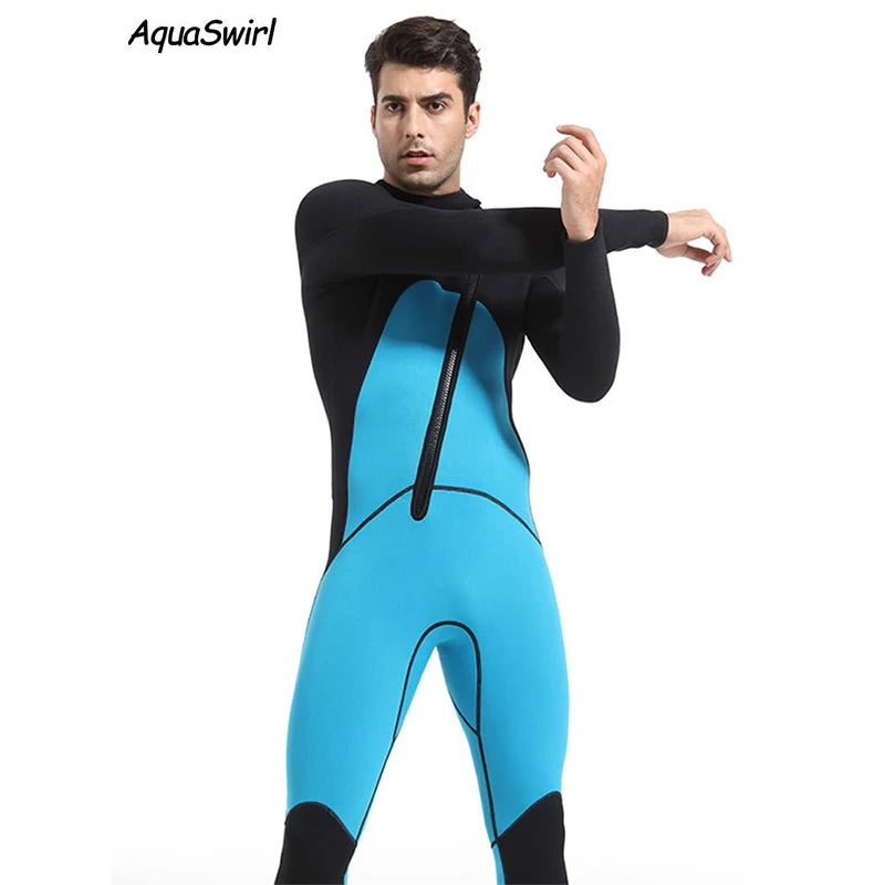 Neoprene Diving Wetsuit For Men Scuba Surf Fishing Underwater Gear