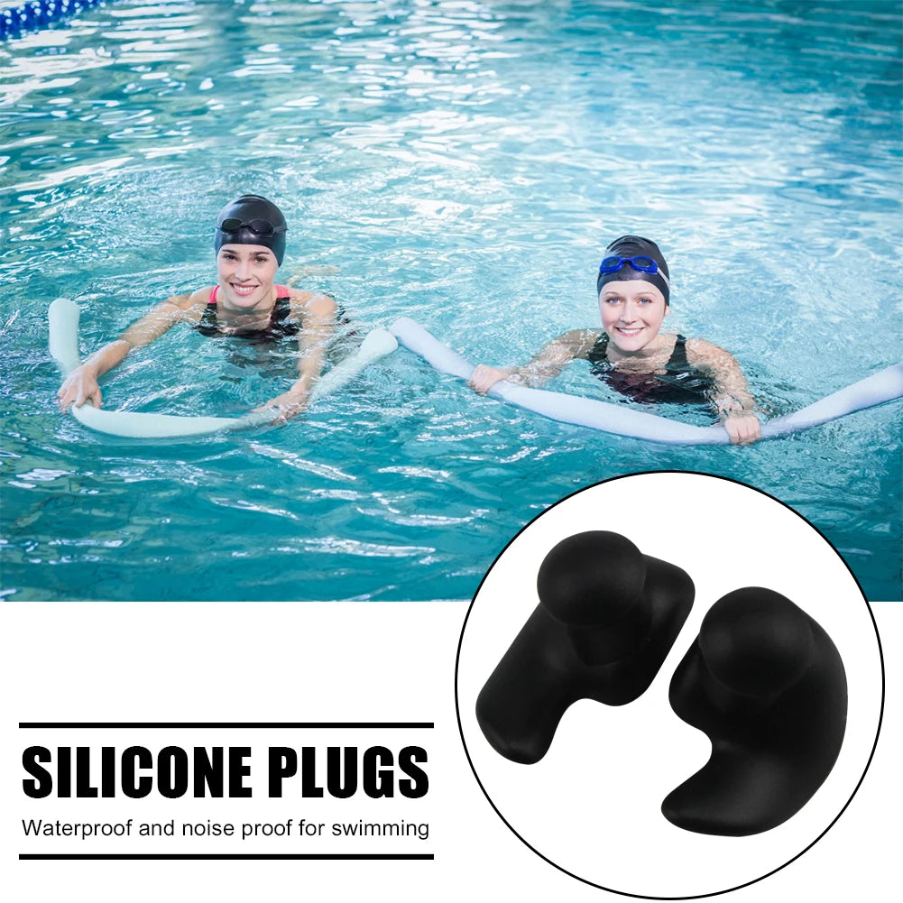 Swimming Ear Plug Ear Protection Earplugs Waterproof Silicone Anti-Noise Earplugs Noise Reduction Soft for Swimming Showering