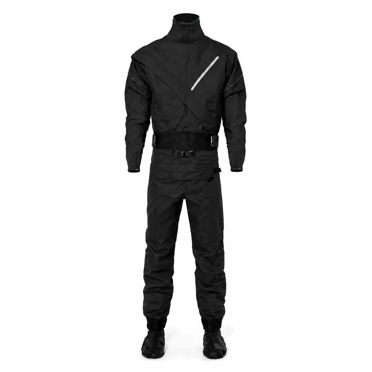 Lkver Mens 3 Layer Waterproof Drysuit With Latex Seals