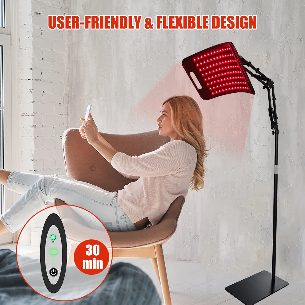 Near Infrared Red Light Therapy Panel 660nm 850nm With Timer