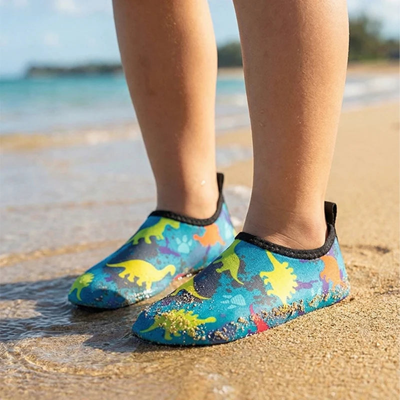 Kids Water Shoes Summer Swimming Beach Barefoot Sneakers Cute Baby Swimming Aqua Shoes Quick-Dry Foldable Surf Sea Slippers