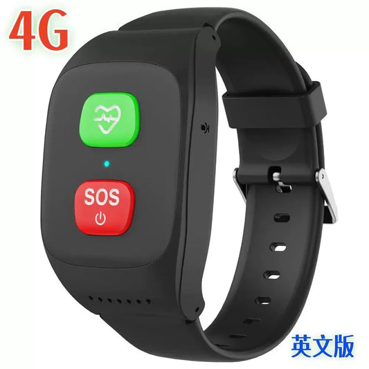 4G Elderly alarm GPS Watch 2G GPS Tracking Bracelet Health monitor SOS IP67 Waterproof Locator Fall Alert Tracker for Old People