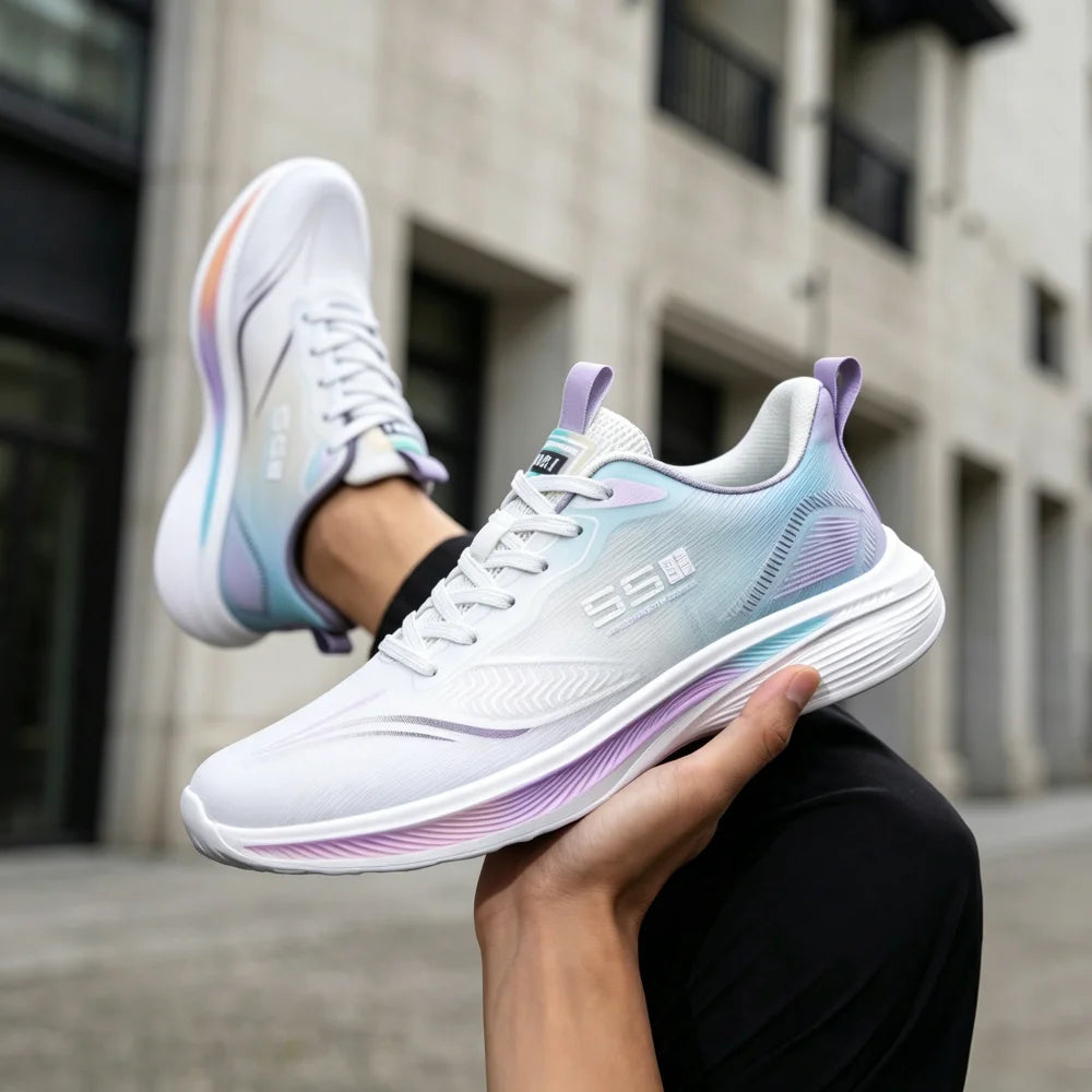 Breathable Mesh Running Shoes Unisex Lightweight Non Slip Sneakers