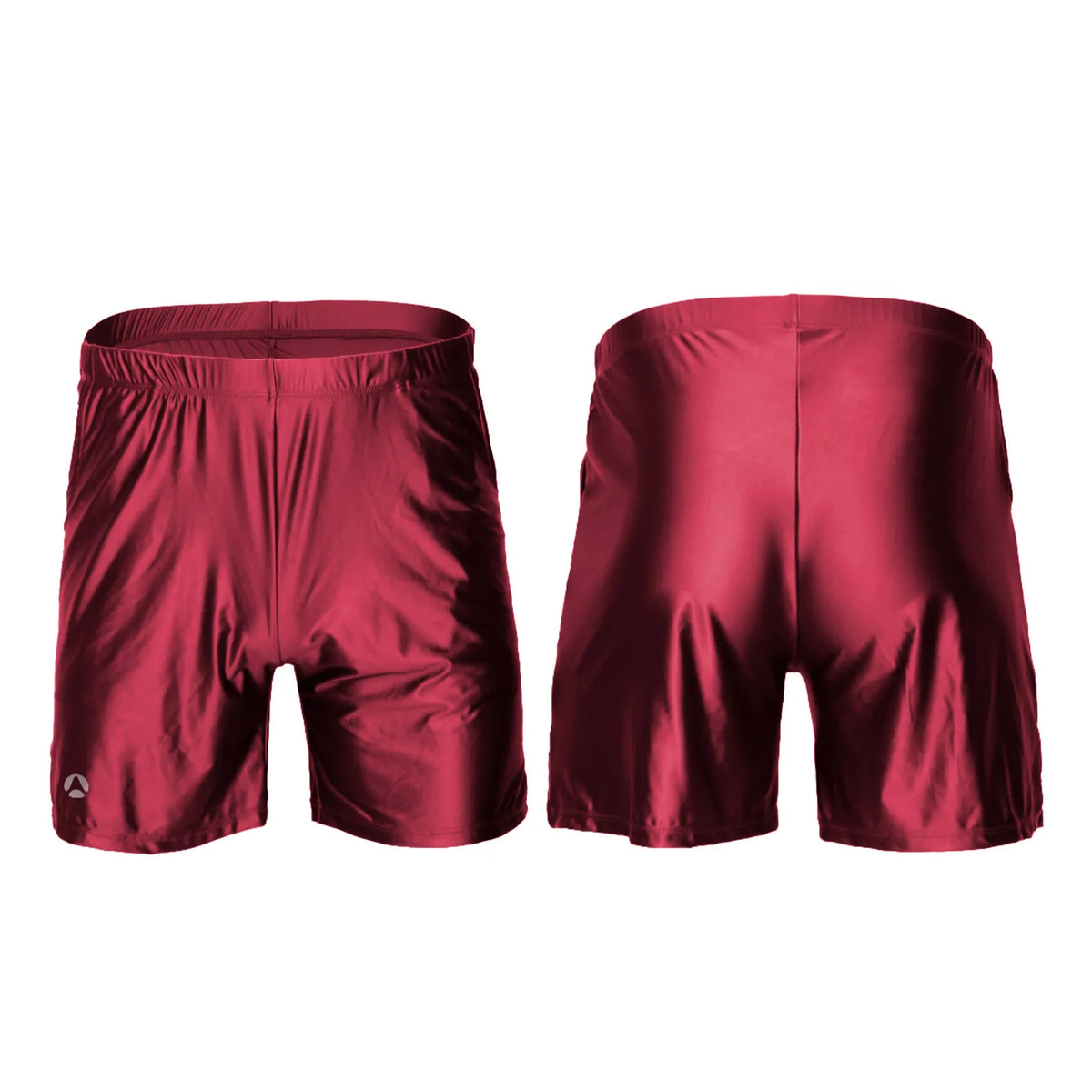 X Clock Nyoung Men Shiny Satin Swim Pants Comfortable Activewear