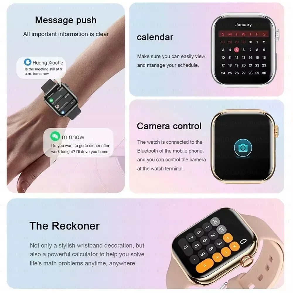 Waterproof Nfc Smartwatch With Bluetooth Calling And Heart Rate