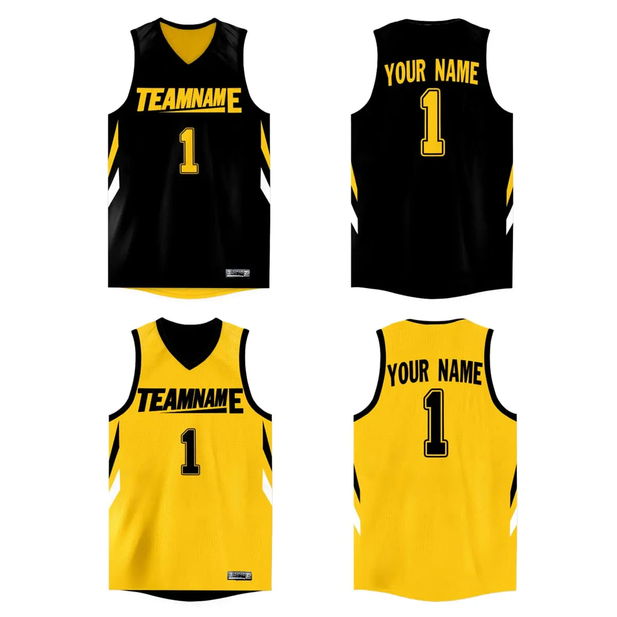 WAKDOP Custom Reversible Basketball Jersey With Team Name And Number