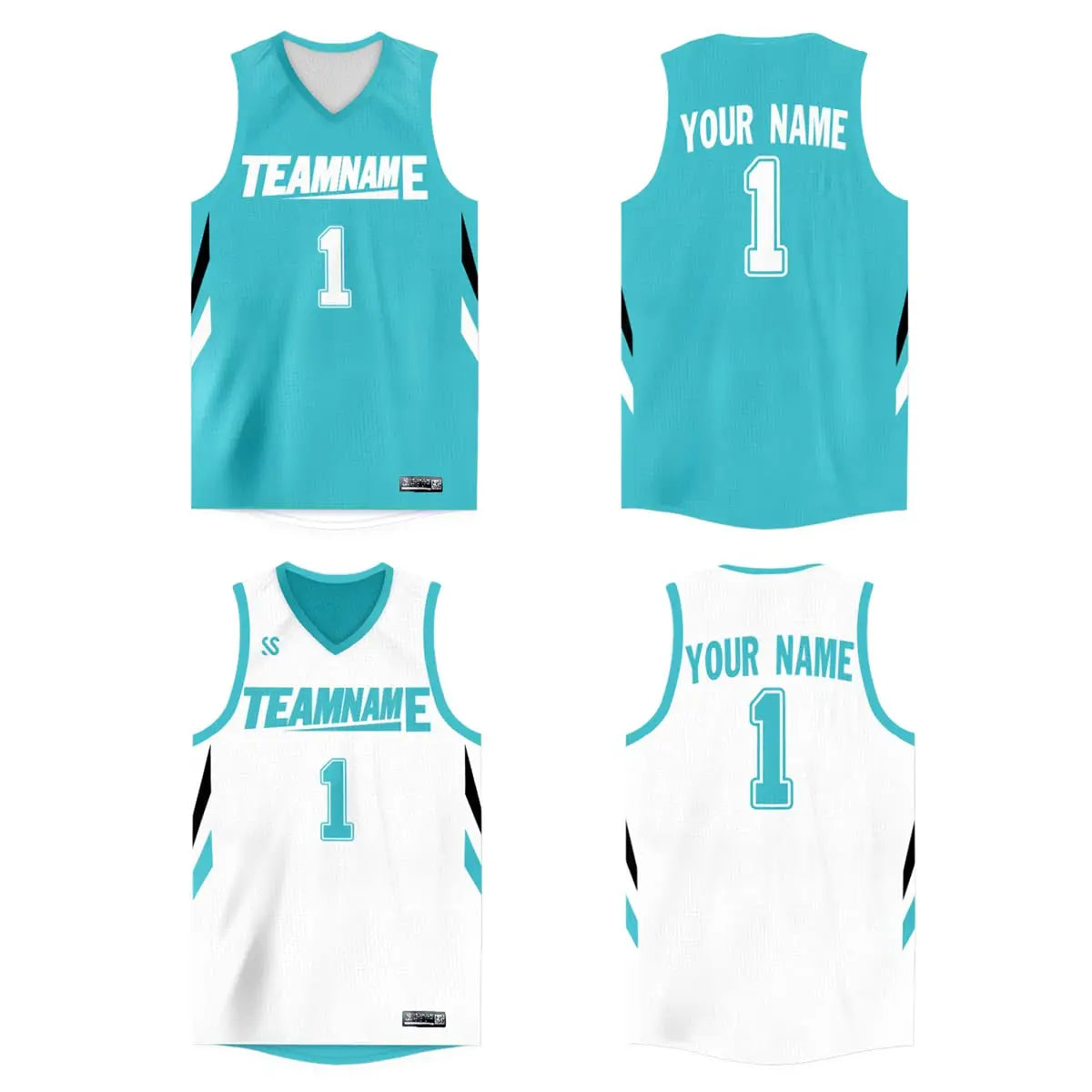 WAKDOP Custom Reversible Basketball Jersey With Team Name And Number