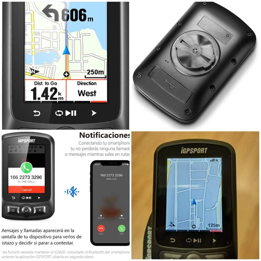 YTYIN iGS620 GPS Cycling Computer With ANT Plus Alerts Map
