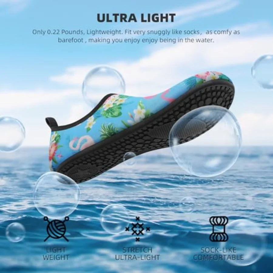 Athmile Women Barefoot Water Shoes Quick Dry Aqua Socks