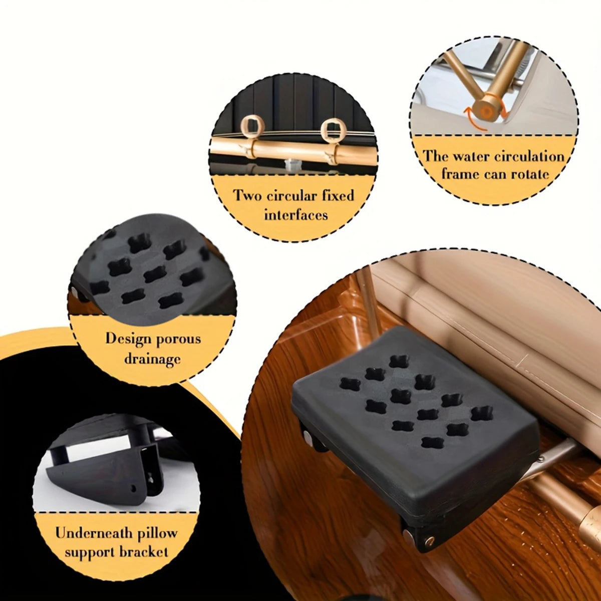 Professional Multi Angle Waterfall Head Spa Shower Accessory
