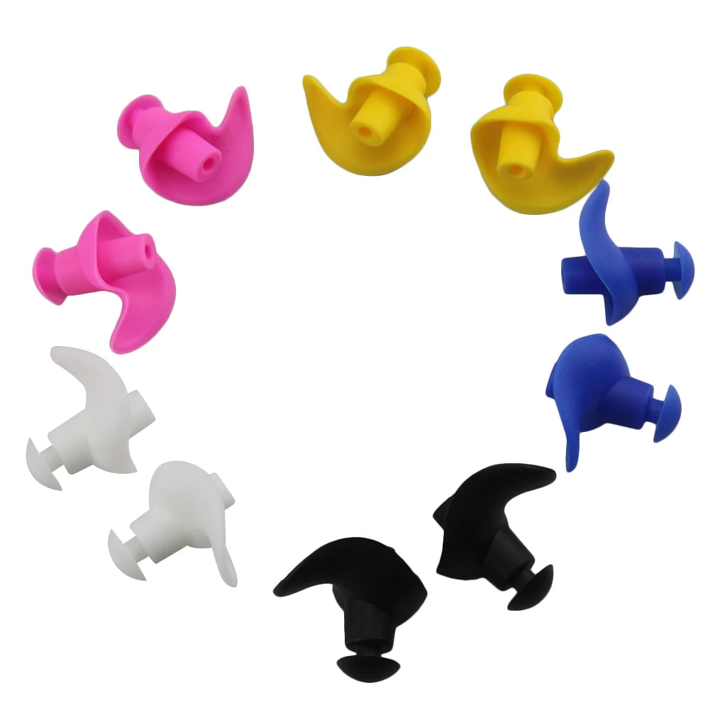 Swimming Ear Plug Ear Protection Earplugs Waterproof Silicone Anti-Noise Earplugs Noise Reduction Soft for Swimming Showering
