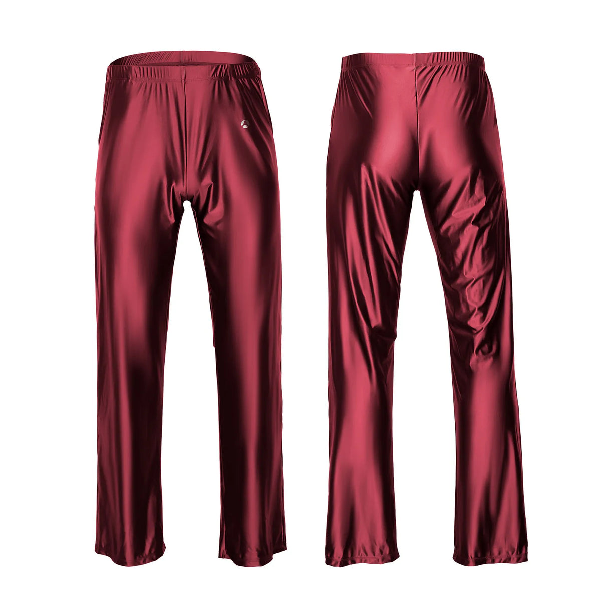 X Clock Nyoung Men Shiny Satin Swim Pants Comfortable Activewear