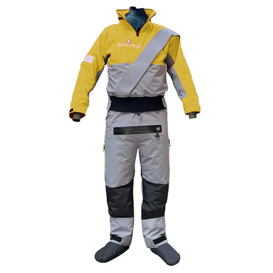 Drryfsh Mens Waterproof Breathable Drysuit For Kayaking And Paddling