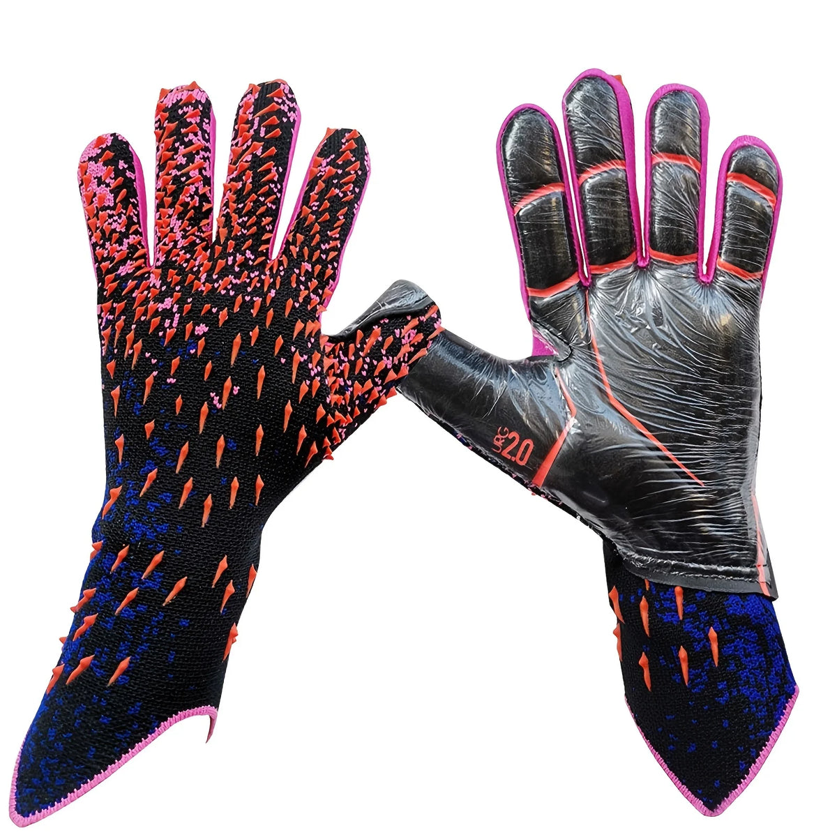 GKHMNEW Soccer Goalie Gloves Youth and Adult Enhanced Latex Grip