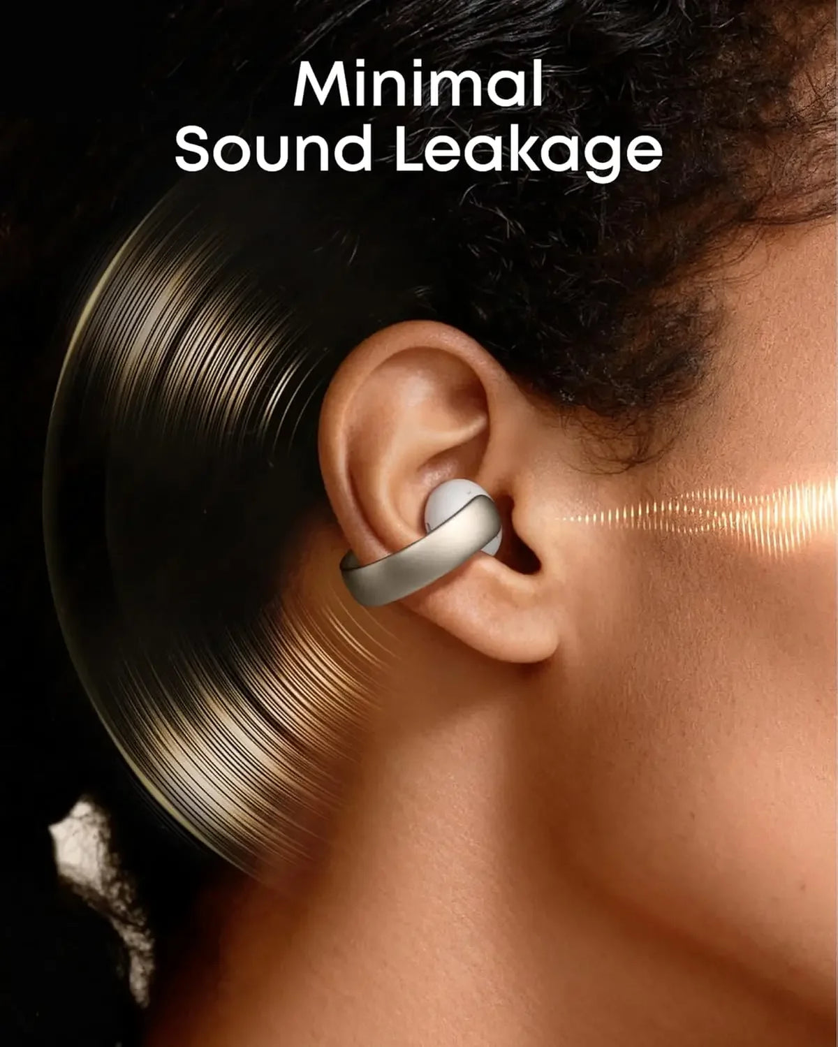 Soundcore AeroClip by Anker, Open-Ear Earbuds, Clip-On Headphones, Adaptive Comfort, Clear Calls with 4 Mics and AI,