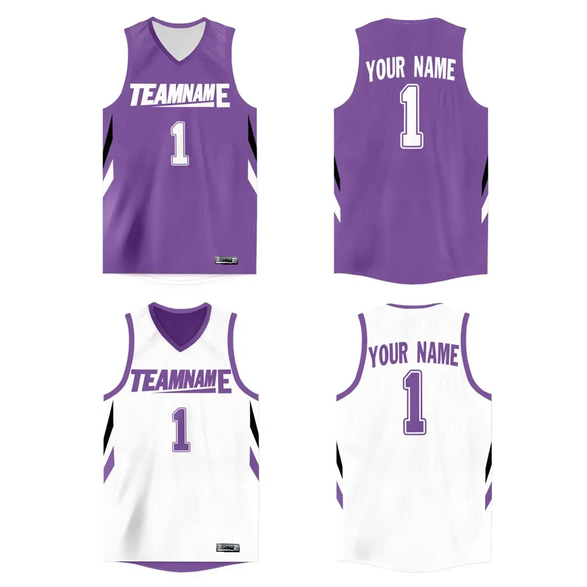 WAKDOP Custom Reversible Basketball Jersey With Team Name And Number