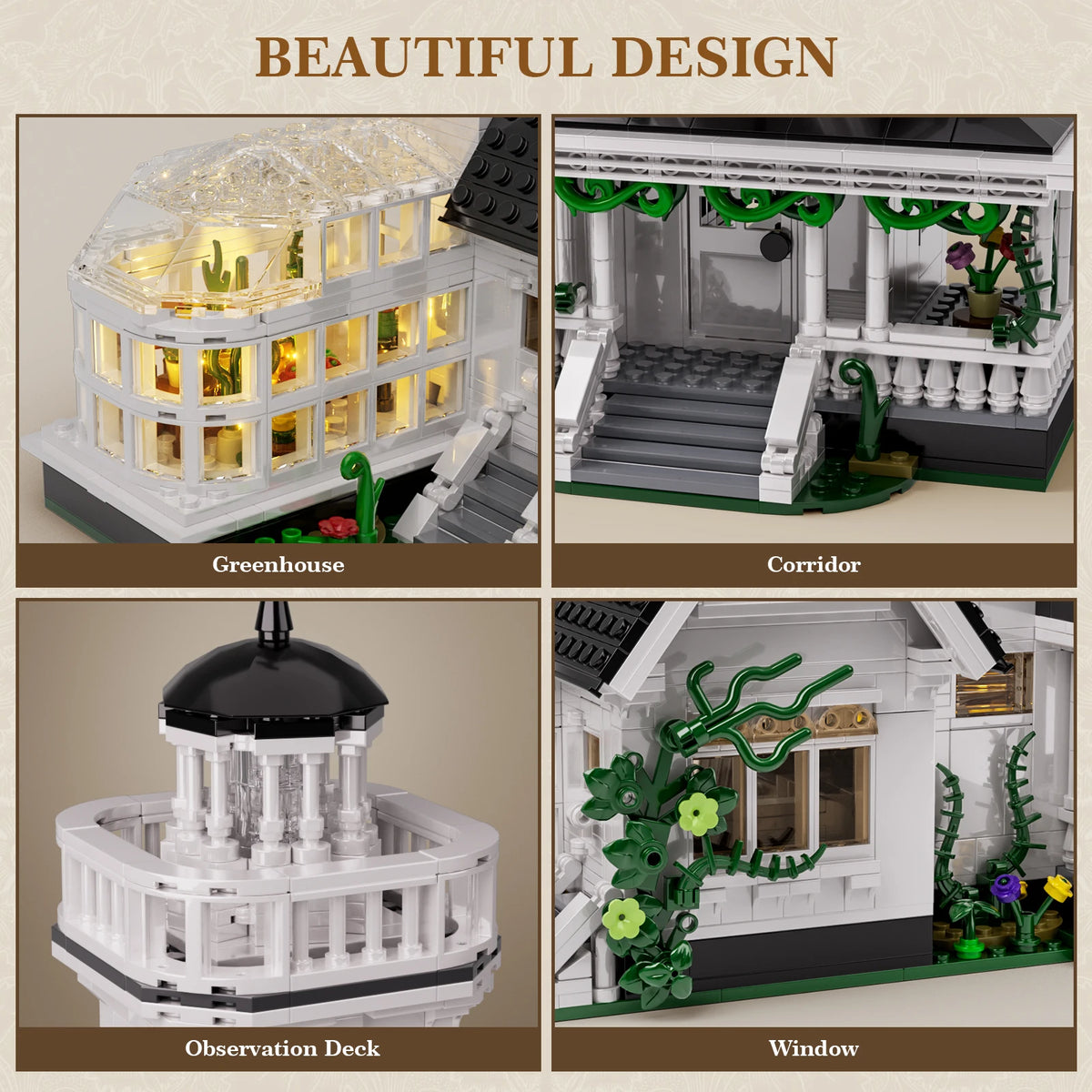 Architecture Compatible Building Blocks Set For Room Decor