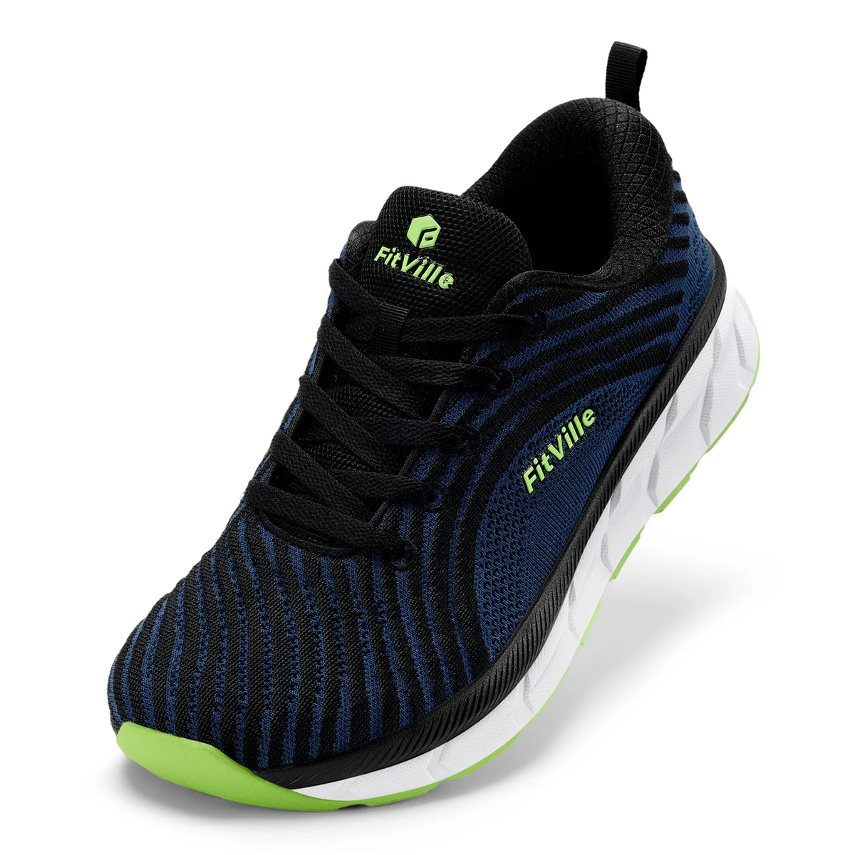 Fitville Men's FlowCore Running Shoes Wide Toe Box Cushioned