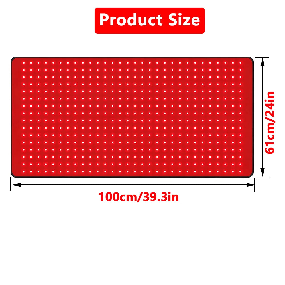480 Pcs Leds Red and Infrared Light Belt 660nm&850nm for Waist Leg Arm Shoulder Body Fatigue Relief
