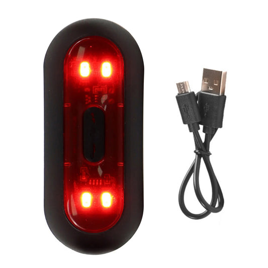 Waterproof Motorcycle Rear LED Helmet Light With Always On/ Flash/ Warning Mode USB Cable Motorcycle Accessories