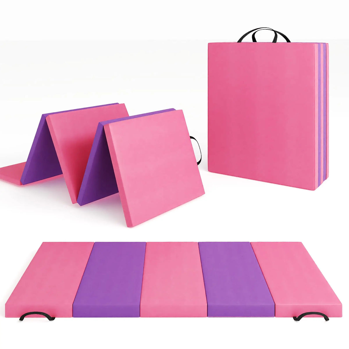 HiMISS Gymnastics Mat 4-5 Fold Tumbling Mat For Home Gym