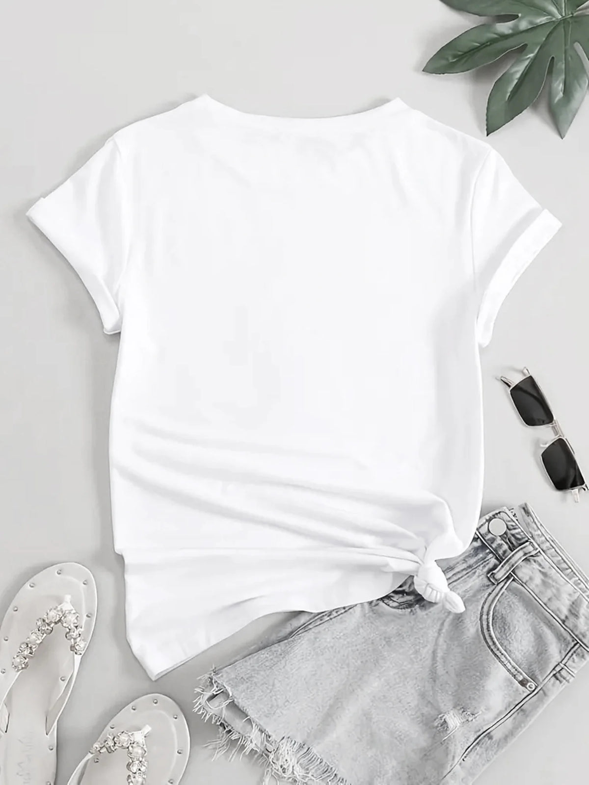 WomenS Casual Fitness T-Shirt with Dumbbell Graphic Brown Short Sleeve Round Neck Comfortable Summer Top