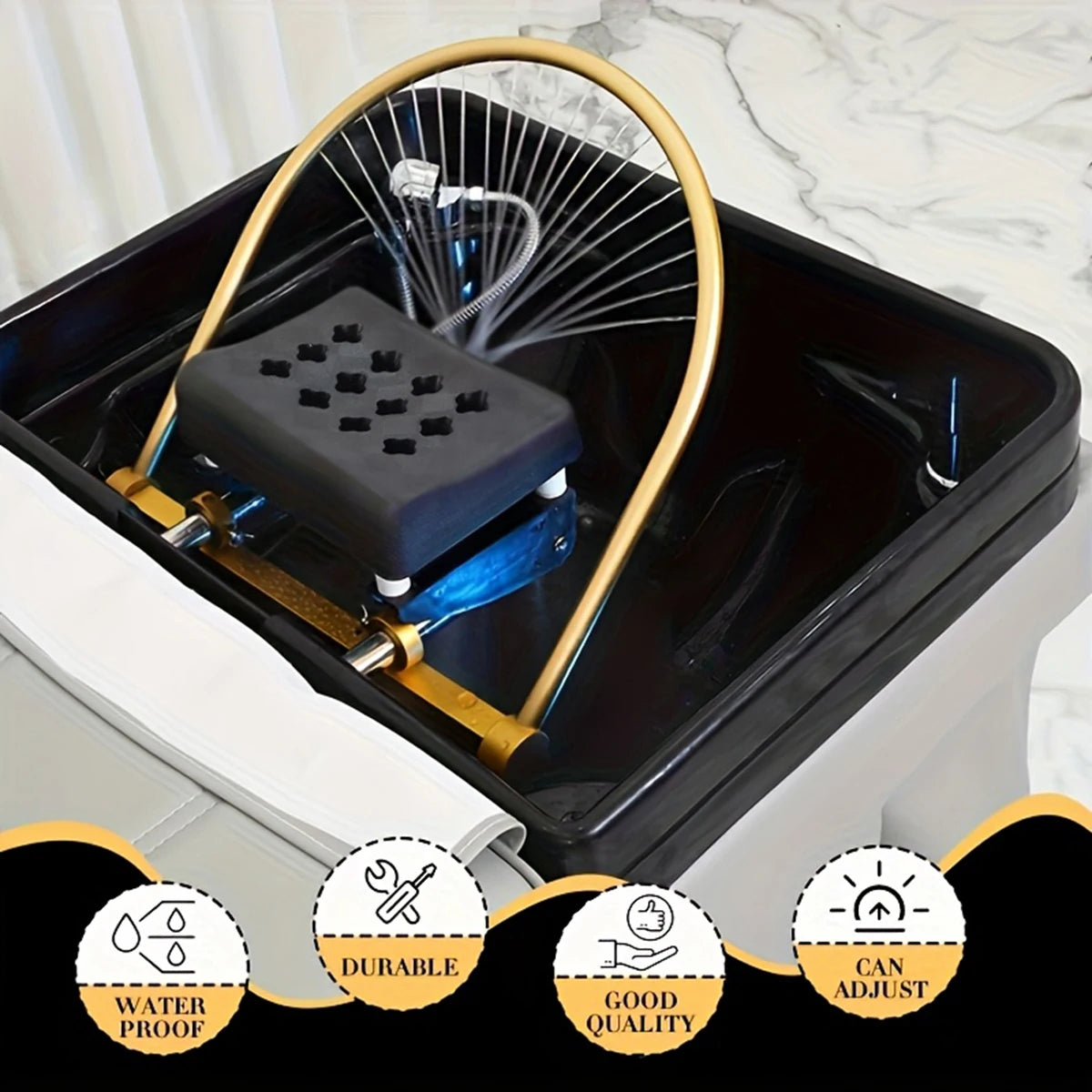 Professional Multi Angle Waterfall Head Spa Shower Accessory