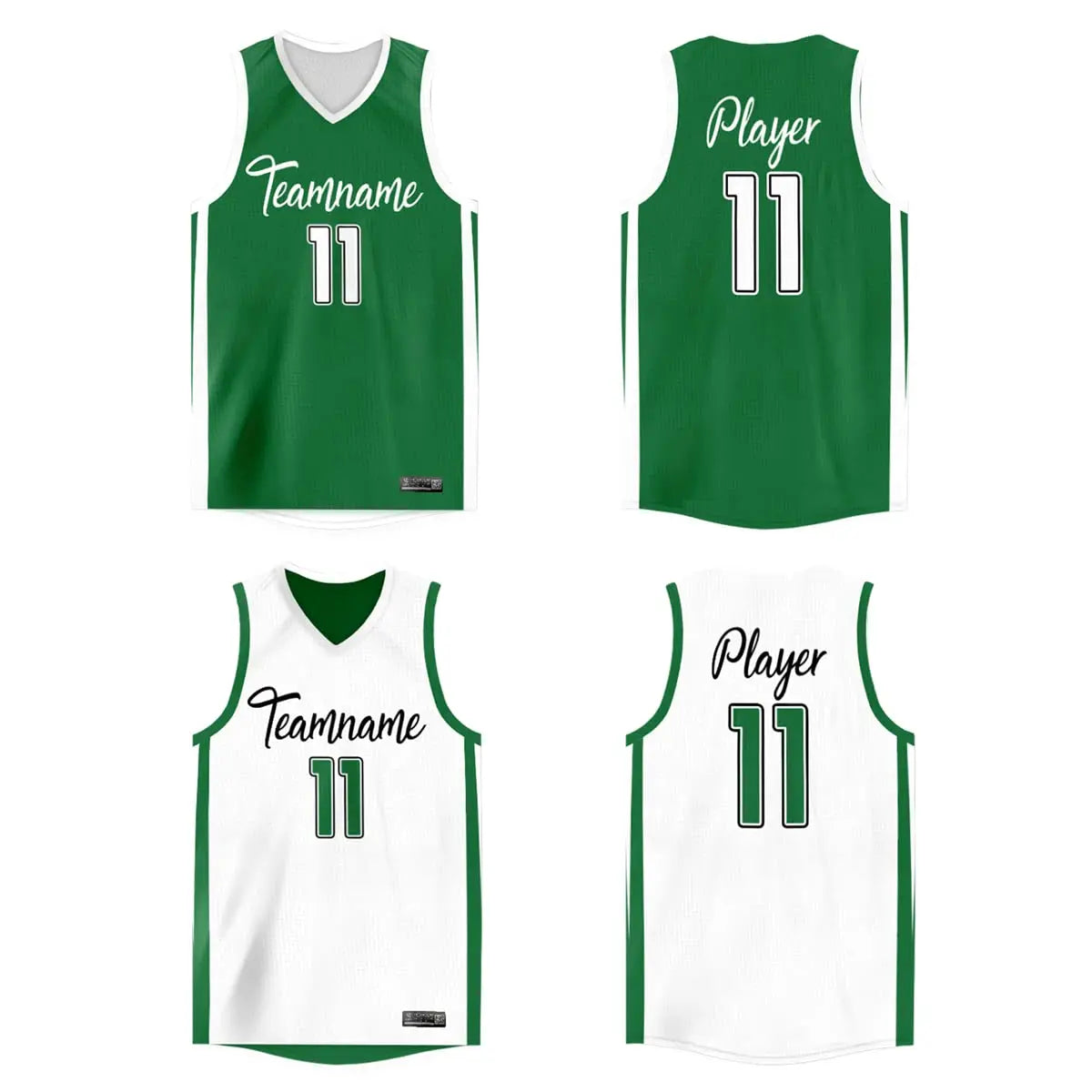 WAKDOP Custom Reversible Basketball Jersey With Team Name And Number