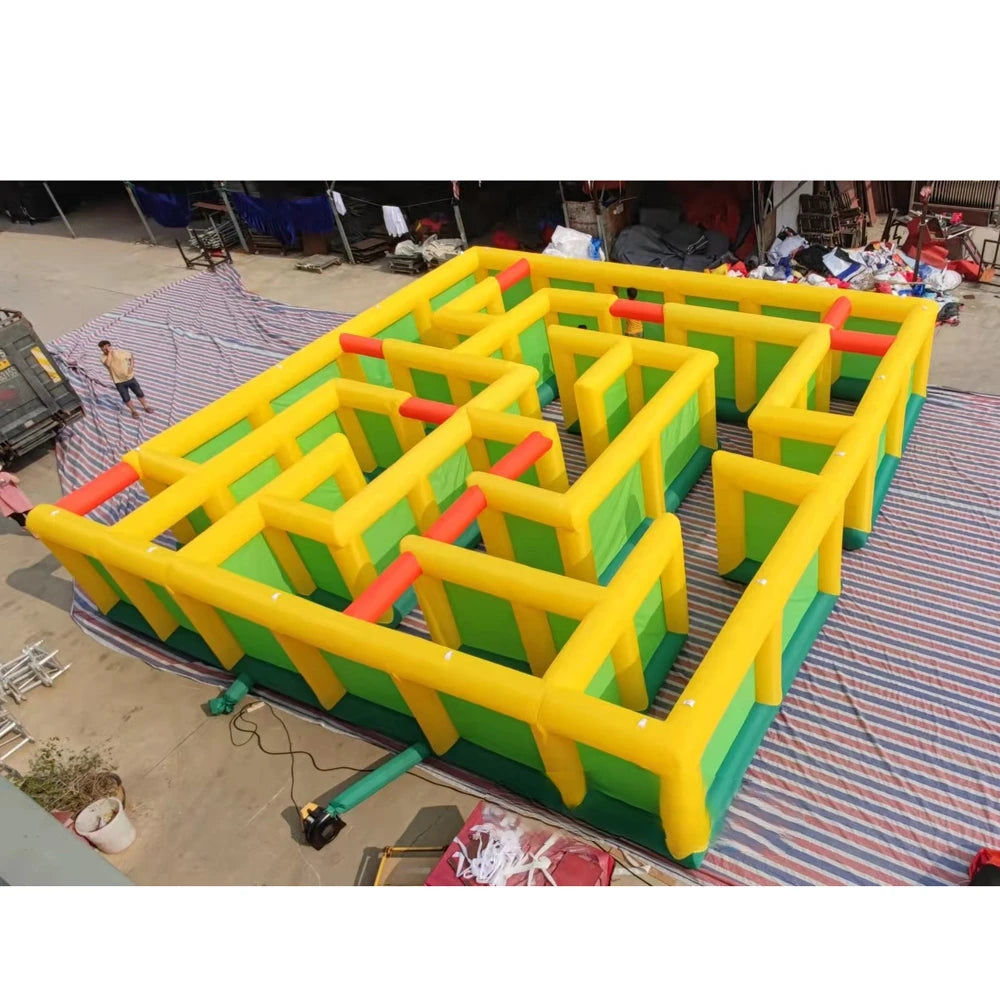 For Outdoor Events: High - Quality Inflatable Maze, Along with Inflatable Obstacles Games. It's a Kids' Corn Maze, a Funny Park