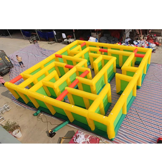 For Outdoor Events: High - Quality Inflatable Maze, Along with Inflatable Obstacles Games. It's a Kids' Corn Maze, a Funny Park